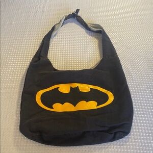 Black and Yellow Batman Logo Shoulder Bag